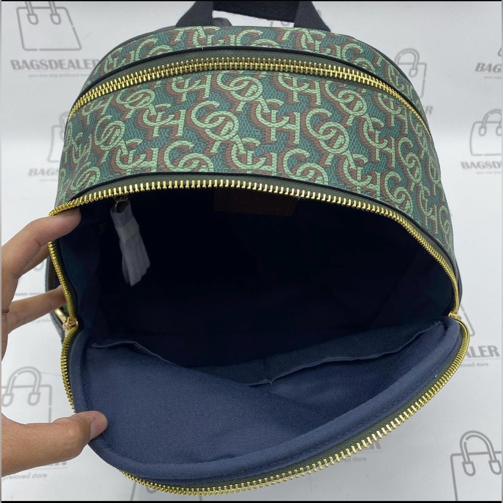 🔥NWT🔥 Coach Signature Green 2 Piece Backpack & Wristlet🔥 - Picture 3 of 9